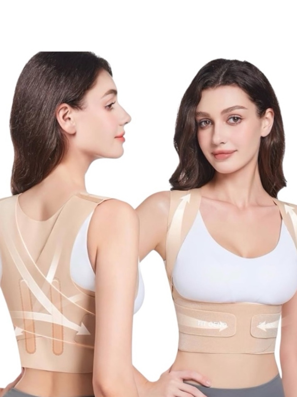 NEW Fit Geno Nude Posture Corrector Size Medium
